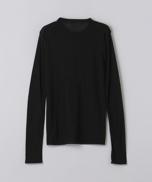 AEWEN MATOPH イウエンマトフ シアークルーネックカットソー 黒 M AEWEN MATOPH＞シアー クルーネック カットソー（Tシャツ