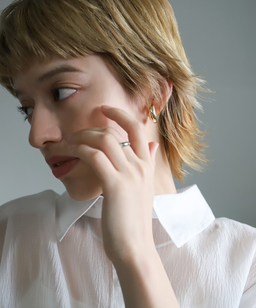 select MOCA（セレクトモカ）の「パイプラインフープイヤリング（イヤリング・レディース・ゴールド/シルバー・FREE）」の8枚目の写真