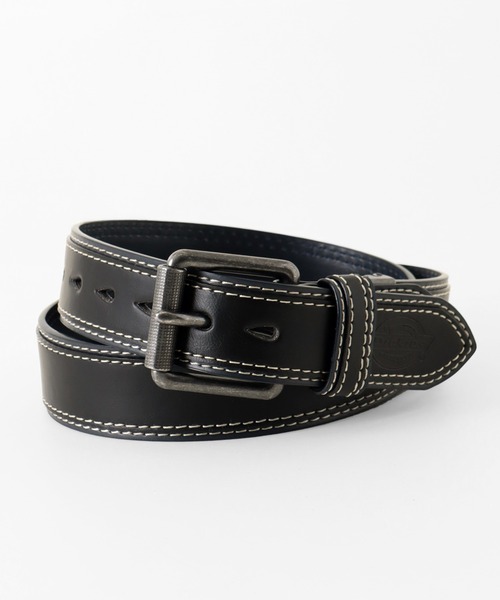 Dickies（ディッキーズ）の「【Dickies/ディッキーズ】40mm PU 2枚合わせ ベルト（ベルト・メンズ・ダークブラウン/キャメル/ホワイト/レッド/ブラック・FREE）」の2枚目の写真