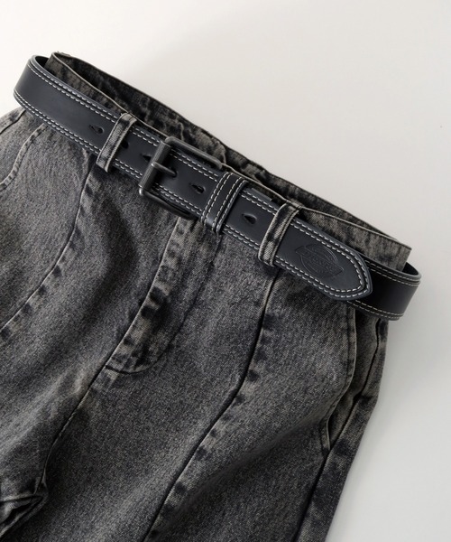 Dickies（ディッキーズ）の「【Dickies/ディッキーズ】40mm PU 2枚合わせ ベルト（ベルト・メンズ・ダークブラウン/キャメル/ホワイト/レッド/ブラック・FREE）」の7枚目の写真