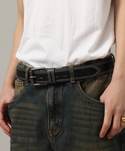 Dickies（ディッキーズ）の「【Dickies/ディッキーズ】40mm PU 2枚合わせ ベルト（ベルト・メンズ・ダークブラウン/キャメル/ホワイト/レッド/ブラック・FREE）」の11枚目の写真