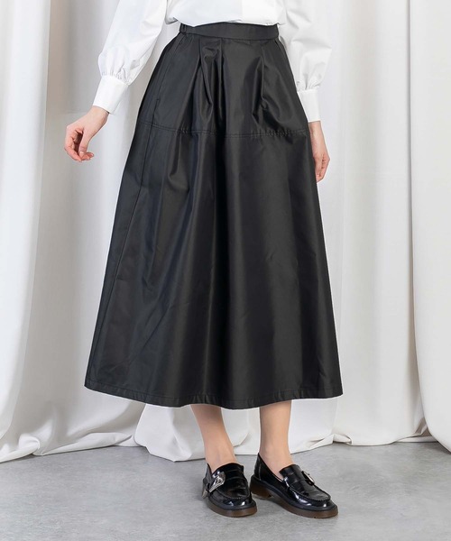 RAW FUDGE（ローファッジ）の「アシメタックフレアスカート（スカート・レディース・ブラック/ベージュ/オリーブ・M）」の2枚目の写真