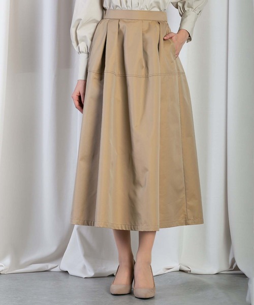 RAW FUDGE（ローファッジ）の「アシメタックフレアスカート（スカート・レディース・ブラック/ベージュ/オリーブ・M）」の4枚目の写真