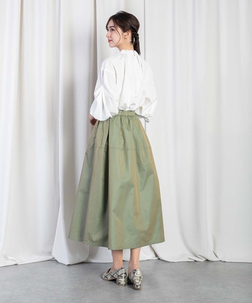 RAW FUDGE（ローファッジ）の「アシメタックフレアスカート（スカート・レディース・ブラック/ベージュ/オリーブ・M）」の15枚目の写真