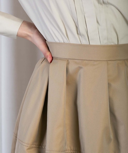 RAW FUDGE（ローファッジ）の「アシメタックフレアスカート（スカート・レディース・ブラック/ベージュ/オリーブ・M）」の16枚目の写真