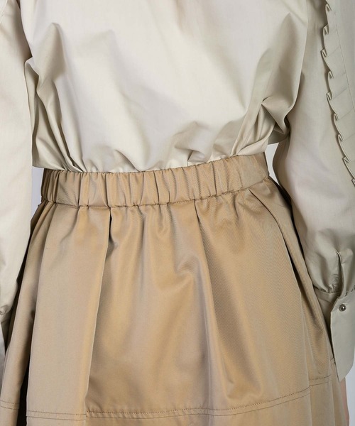 RAW FUDGE（ローファッジ）の「アシメタックフレアスカート（スカート・レディース・ブラック/ベージュ/オリーブ・M）」の19枚目の写真