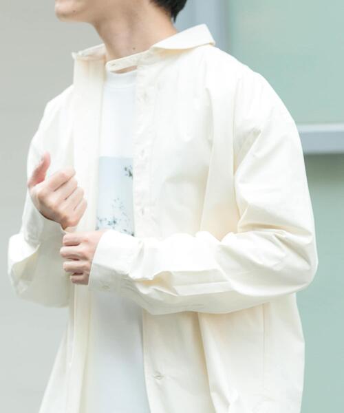 ITEMS URBANRESEARCH(アイテムズ アーバンリサーチ)の「ブロード ラウンドカラーシャツ(シャツ/ブラウス・メンズ・アイボリー/ブルー系その他/パープル/グリーン系その他・MEDIUM/LARGE)」の10枚目の写真