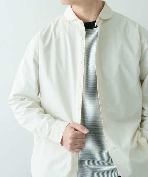 ITEMS URBANRESEARCH(アイテムズ アーバンリサーチ)の「ブロード ラウンドカラーシャツ(シャツ/ブラウス・メンズ・アイボリー/ブルー系その他/パープル/グリーン系その他・MEDIUM/LARGE)」の6枚目の写真