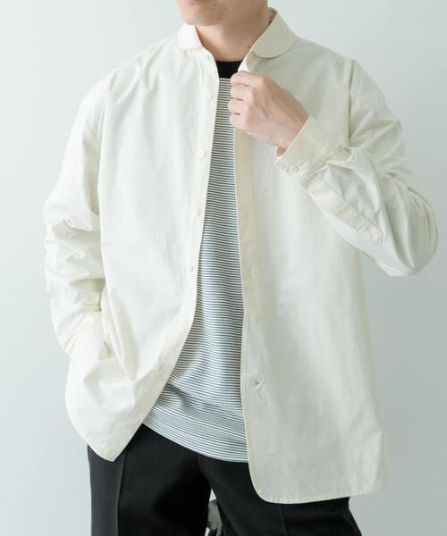 ITEMS URBANRESEARCH(アイテムズ アーバンリサーチ)の「ブロード ラウンドカラーシャツ(シャツ/ブラウス・メンズ・アイボリー/ブルー系その他/パープル/グリーン系その他・MEDIUM/LARGE)」の16枚目の写真