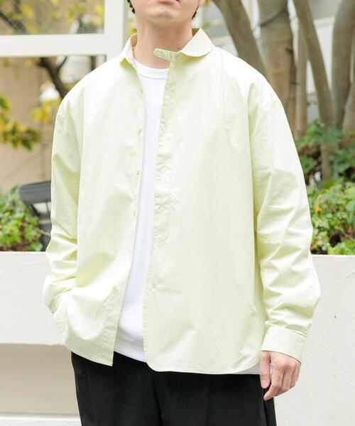 セール】ブロード ラウンドカラーシャツ（シャツ/ブラウス）｜ITEMS