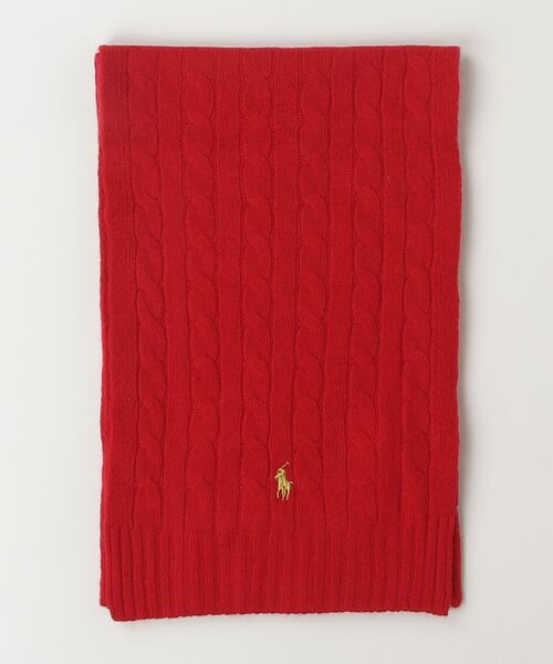 POLO RALPH LAUREN(ポロ ラルフ ローレン)の「ルナー ニュー イヤー ウールカシミヤ マフラー(マフラー・メンズ・レッド・ONE)」の2枚目の写真