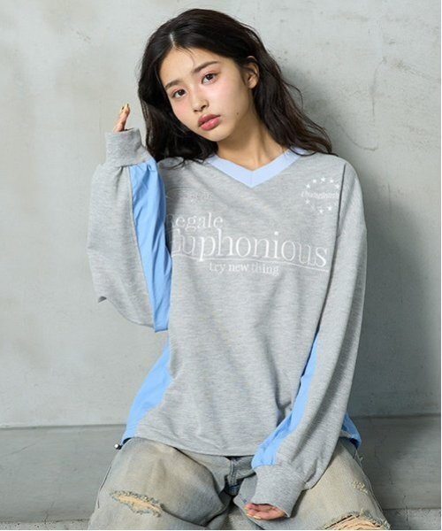 ＝LOVE 楽天市場】ラブトキシック(Lovetoxic)【裏起毛】バイカラーハーフZIP