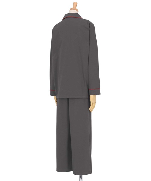 une nana cool（ウンナナクール）の「【綿混】なめらか天竺パジャマ（ルームウェア/パジャマ・レディース・ブルーグリーン/アイボリー/ライトグレー/ダークブラウン/レッド/ワインレッド/ダークブルー/ダークグレー/モカ・M/L）」の14枚目の写真