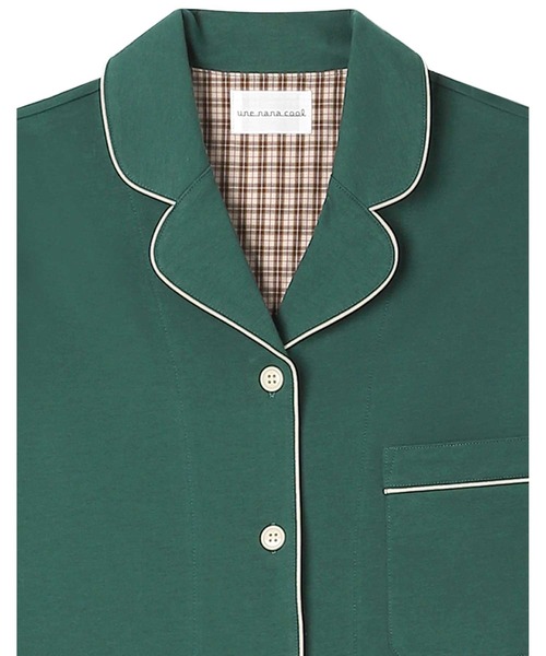 une nana cool（ウンナナクール）の「【綿混】なめらか天竺パジャマ（ルームウェア/パジャマ・レディース・ブルーグリーン/アイボリー/ライトグレー/ダークブラウン/レッド/ワインレッド/ダークブルー/ダークグレー/モカ・M/L）」の20枚目の写真