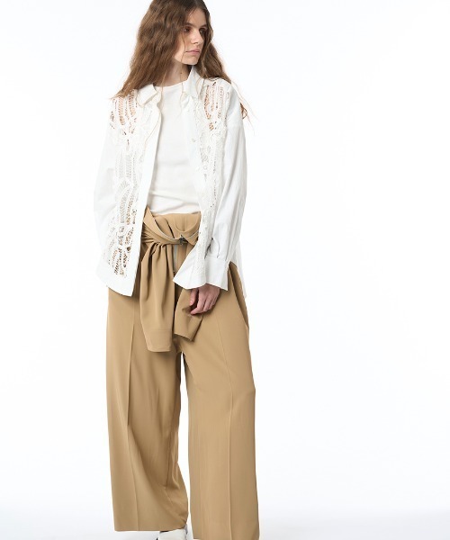 styling/（スタイリング）の「バテンレースドレスシャツ（シャツ/ブラウス・レディース・ホワイト/ブラック・FREE）」の11枚目の写真