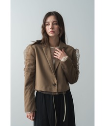 Limue（リミュ）の「チュールドッキングスペンサージャケット（テーラードジャケット）」