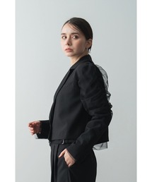 Limue（リミュ）の「チュールドッキングスペンサージャケット（テーラードジャケット）」