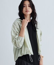 ギャザードルマンフーデットブルゾン