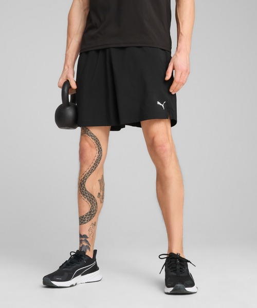 PUMA(プーマ)の「PUMA プーマ メンズ トレーニング TAD エッセンシャル 7インチ ウーブン ショ(その他パンツ・メンズ・ブラック/ライトグリーン・XX-LARGE/SMALL/X-LARGE/LARGE/MEDIUM)」の1枚目の写真