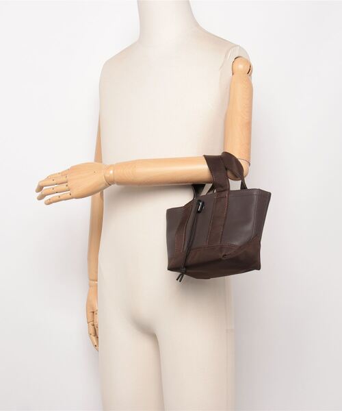 BURLAP OUTFITTER(バーラップアウトフィッター)の「BURLAP OUTFITTER バーラップアウトフィッター LEATHER MICRO TOTE BAG(ショルダーバッグ・メンズ・ブラック/チョコ・FREE)」の16枚目の写真