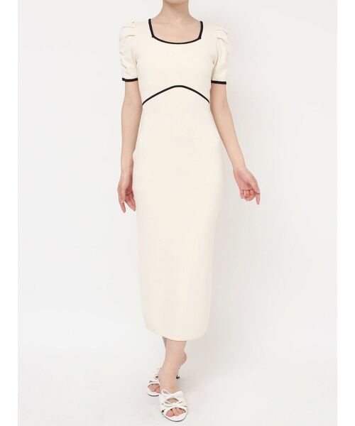 RESEXXY（リゼクシー）の「バイカラータイトワンピース（ワンピース・レディース・ホワイト/ピンク/ブラック・FREE）」の14枚目の写真