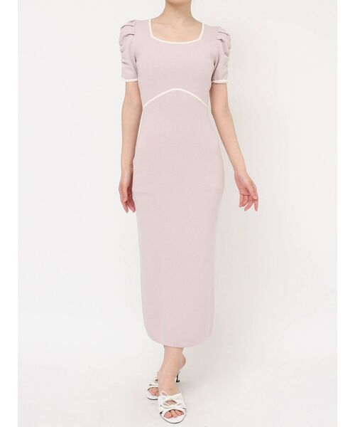 RESEXXY（リゼクシー）の「バイカラータイトワンピース（ワンピース・レディース・ホワイト/ピンク/ブラック・FREE）」の16枚目の写真