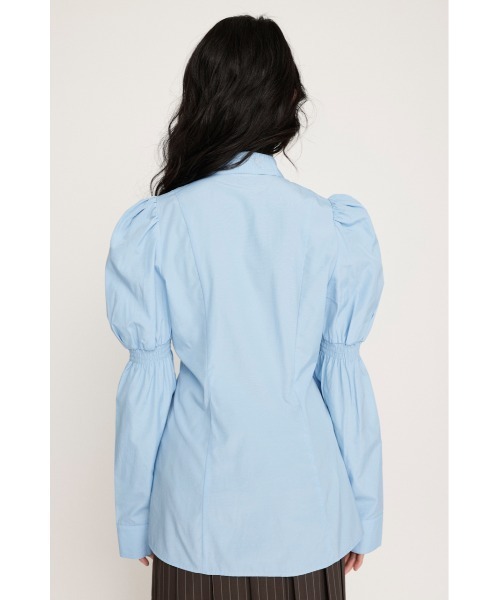 SLY（スライ）の「FRONT ZIP SH BL フロント ジップ シャツ ブラウス（シャツ/ブラウス・レディース・ホワイト系その他2/ブルー・FREE）」の7枚目の写真