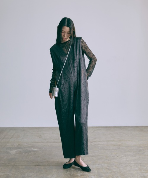 EN NEUME(エンノイム)の「Glossy Rompers(パンツドレス・レディース・ブラック/チャコールグレー・0/1)」の19枚目の写真