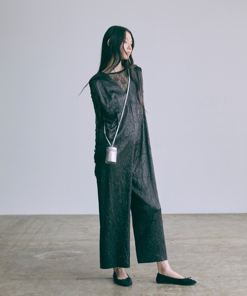 EN NEUME(エンノイム)の「Glossy Rompers(パンツドレス・レディース・ブラック/チャコールグレー・0/1)」の21枚目の写真