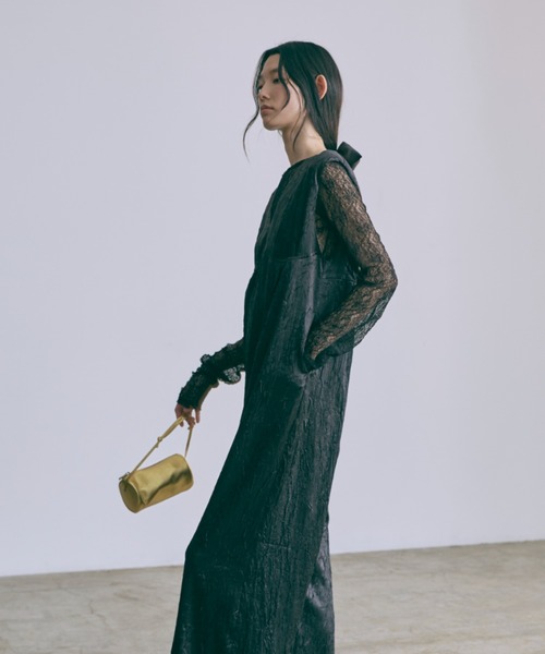 EN NEUME(エンノイム)の「Glossy Rompers(パンツドレス・レディース・ブラック/チャコールグレー・0/1)」の10枚目の写真