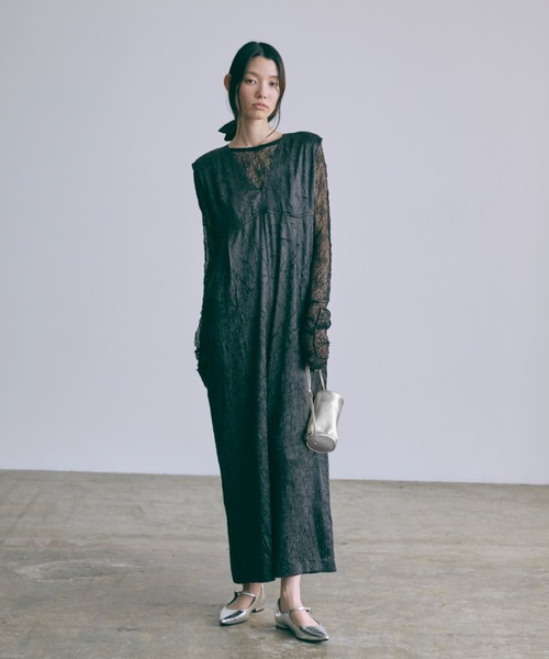 EN NEUME(エンノイム)の「Glossy Rompers(パンツドレス・レディース・ブラック/チャコールグレー・0/1)」の17枚目の写真