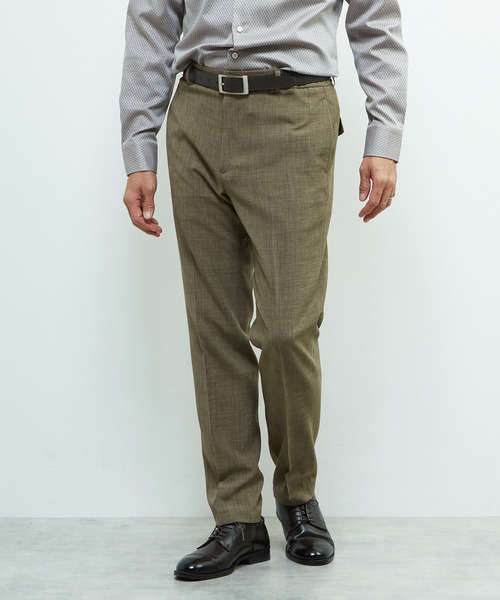 MEN'S MELROSE(メンズメルローズ)の「トラベストブッチャーコンフォートパンツ(セットアップ可)(スラックス・メンズ・ネイビー/ベージュ・2/3/4/5)」の2枚目の写真