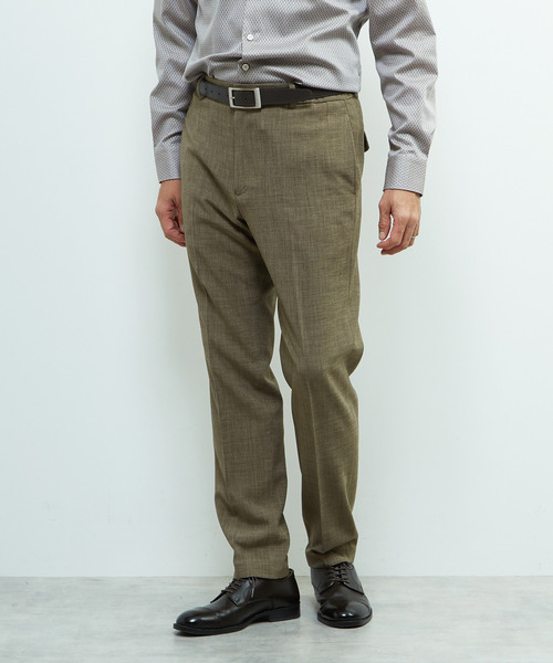 MEN'S MELROSE(メンズメルローズ)の「トラベストブッチャーコンフォートパンツ(セットアップ可)(スラックス・メンズ・ネイビー/ベージュ・2/3/4/5)」の3枚目の写真