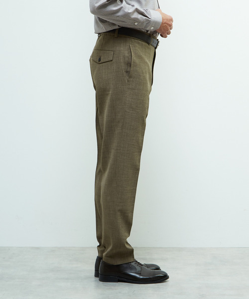 MEN'S MELROSE(メンズメルローズ)の「トラベストブッチャーコンフォートパンツ(セットアップ可)(スラックス・メンズ・ネイビー/ベージュ・2/3/4/5)」の6枚目の写真