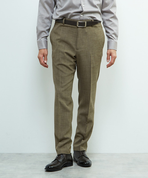 MEN'S MELROSE(メンズメルローズ)の「トラベストブッチャーコンフォートパンツ(セットアップ可)(スラックス・メンズ・ネイビー/ベージュ・2/3/4/5)」の14枚目の写真