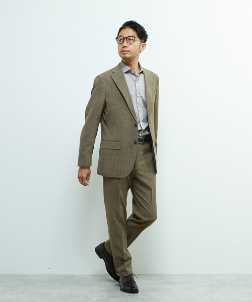 MEN'S MELROSE(メンズメルローズ)の「トラベストブッチャーコンフォートパンツ(セットアップ可)(スラックス・メンズ・ネイビー/ベージュ・2/3/4/5)」の17枚目の写真