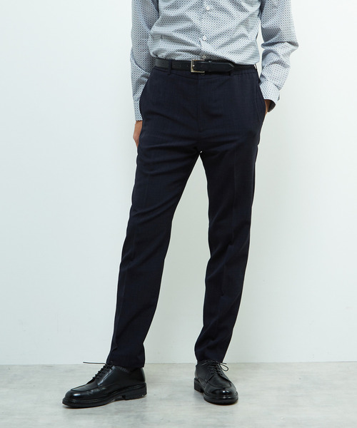 MEN'S MELROSE(メンズメルローズ)の「トラベストブッチャーコンフォートパンツ(セットアップ可)(スラックス・メンズ・ネイビー/ベージュ・2/3/4/5)」の18枚目の写真