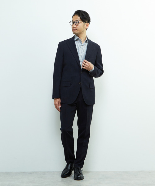 MEN'S MELROSE(メンズメルローズ)の「トラベストブッチャーコンフォートパンツ(セットアップ可)(スラックス・メンズ・ネイビー/ベージュ・2/3/4/5)」の20枚目の写真
