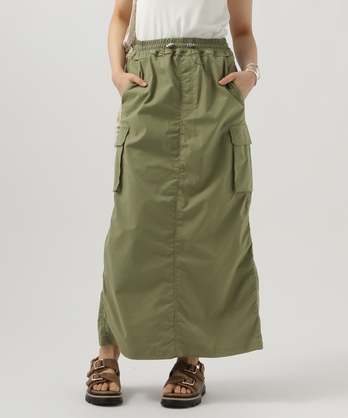 BAYFLOW（ベイフロー）の「[新色登場!!]ドロストカーゴスカート（スカート・レディース・ブラック/イエロー/カーキ・MEDIUM/SMALL）」の3枚目の写真