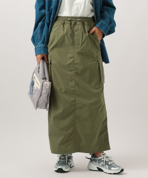 BAYFLOW（ベイフロー）の「[新色登場!!]ドロストカーゴスカート（スカート・レディース・ブラック/イエロー/カーキ・MEDIUM/SMALL）」の6枚目の写真