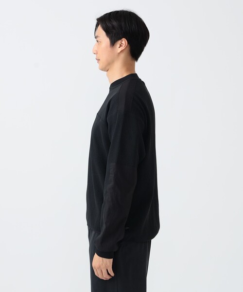 BEAMS GOLF(ビームスゴルフ)の「B.G.THREE / ALL-TINE ワッフル ハーフジップ ロングスリーブシャツ(スウェット・メンズ・ブラック/ホワイト・X-LARGE/LARGE/MEDIUM)」の16枚目の写真