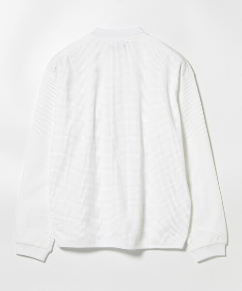 BEAMS GOLF(ビームスゴルフ)の「B.G.THREE / ALL-TINE ワッフル ハーフジップ ロングスリーブシャツ(スウェット・メンズ・ブラック/ホワイト・X-LARGE/LARGE/MEDIUM)」の7枚目の写真