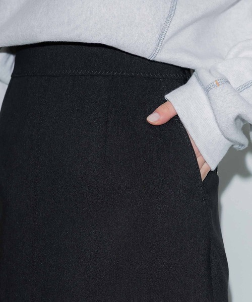 PUBLIC TOKYO（パブリックトウキョウ）の「【残りわずか】ステッチワークミニスカート（スカート・レディース・ブラウン/ブラック・1/2）」の6枚目の写真