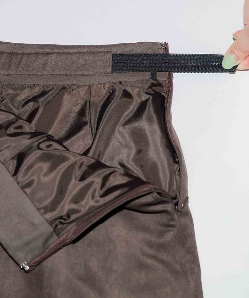 PUBLIC TOKYO（パブリックトウキョウ）の「【残りわずか】ステッチワークミニスカート（スカート・レディース・ブラウン/ブラック・1/2）」の10枚目の写真