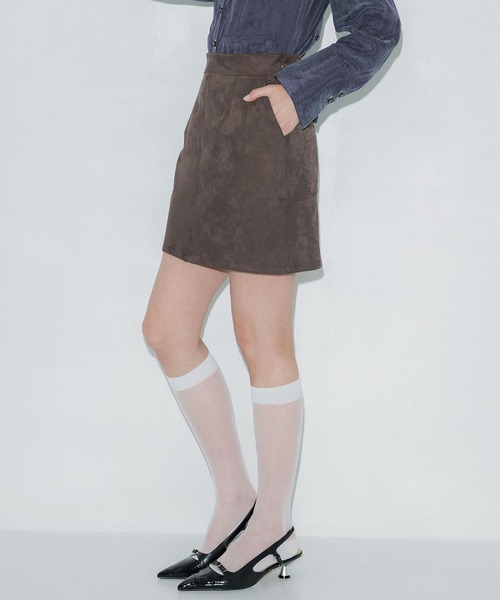 スカート PUBLIC TOKYO MULTIDENIM MINISKIRT PUBLIC TOKYO（パブリックトウキョウ）の「MULTIDENIM MINISKIRT