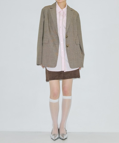 PUBLIC TOKYO（パブリックトウキョウ）の「【残りわずか】ステッチワークミニスカート（スカート・レディース・ブラウン/ブラック・1/2）」の22枚目の写真