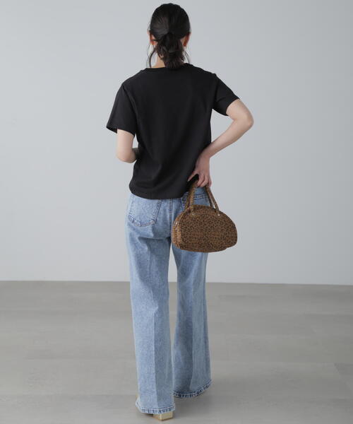 FREE'S MART（フリーズマート）の「◆カラーフレンチロゴプリントTシャツ（Tシャツ/カットソー・レディース・ピンク/ホワイト/ホワイト系その他/ブラック・FREE）」の7枚目の写真