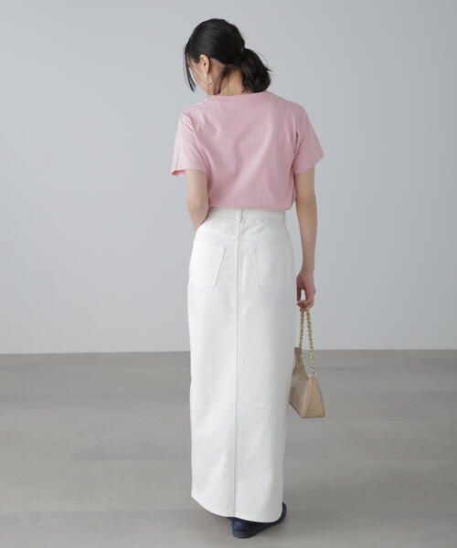 FREE'S MART（フリーズマート）の「◆カラーフレンチロゴプリントTシャツ（Tシャツ/カットソー・レディース・ピンク/ホワイト/ホワイト系その他/ブラック・FREE）」の17枚目の写真