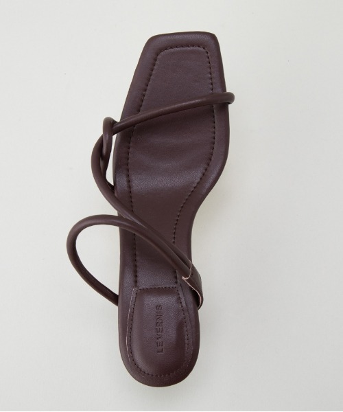 セール】LE VERNIS(ル・ベルニ)Tube cross sandals（サンダル