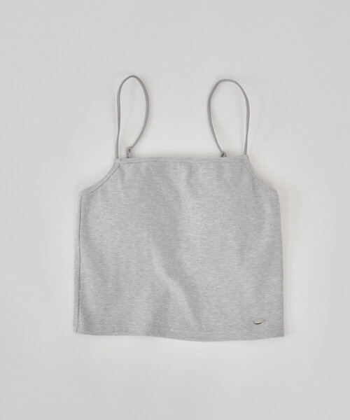Chico(チコ)の「【6色展開】バックオープンリブキャミ(キャミソール・レディース・ブラック/ピンクベージュ/グレー/アイボリー/ブラウン/ホワイト・FREE/SMALL)」の4枚目の写真